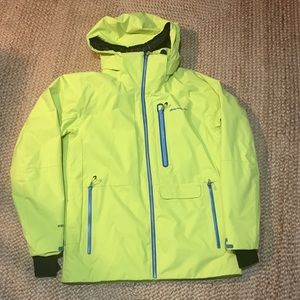 Obermeyer bright yellow ski jacket Mens medium